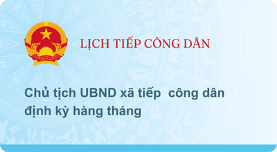 LỊCH TIẾP CÔNG DÂN