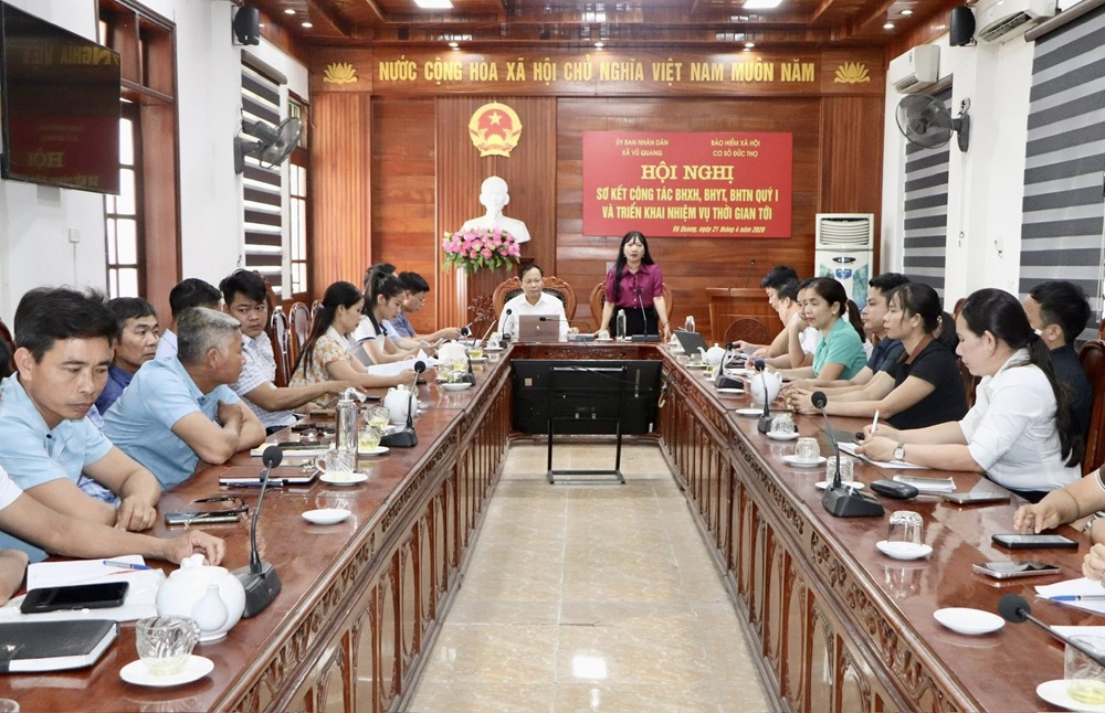 Xã Vũ Quang đánh giá kết quả BHXH, BHYT quý I năm 2026, đề ra giải pháp nâng cao tỷ lệ tham gia