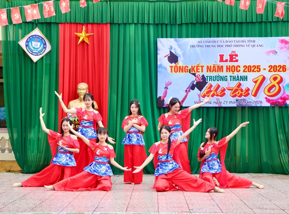 31 lượt học sinh đạt giải học sinh Giỏi cấp tỉnh - Trường THPT Vũ Quang khép lại năm học 2025–2026 ấn tượng.