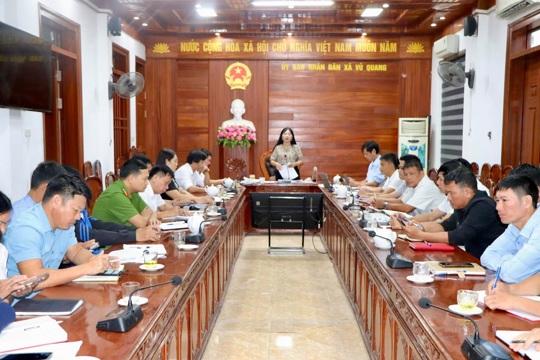 UBND xã Vũ Quang đánh giá kết quả thực hiện nhiệm vụ quý III, triển khai nhiệm vụ quý IV năm 2026
