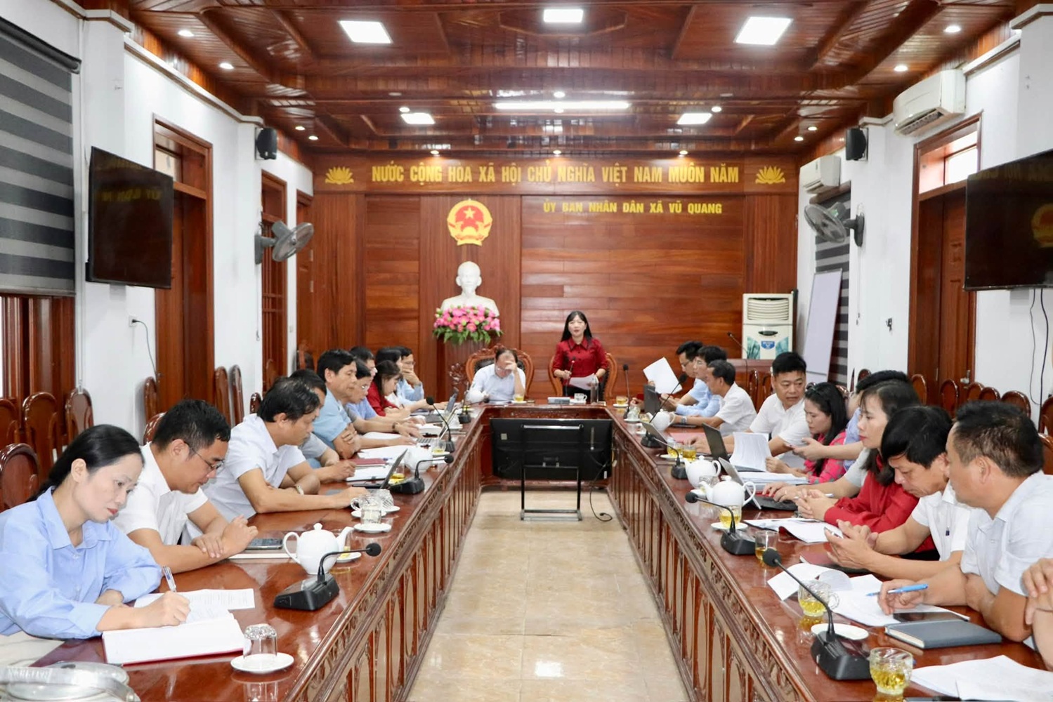 Xã Vũ Quang rà soát các chỉ tiêu kinh tế - xã hội năm 2026 và dự ước năm 2027